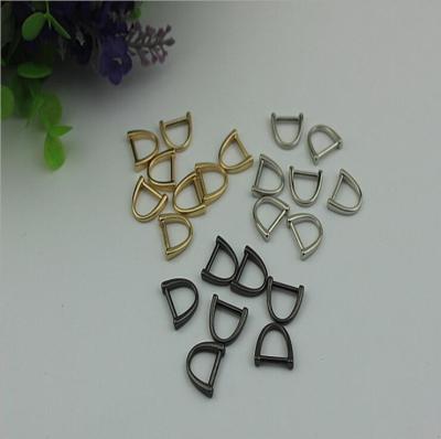 China China factory design backpack metal d buckle,zinc alloy light gold metal d ring 10mm for sale