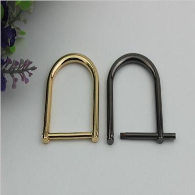 China High quality metal adjuster d ring buckle,easy datechable bag strap buckle 28mm for sale