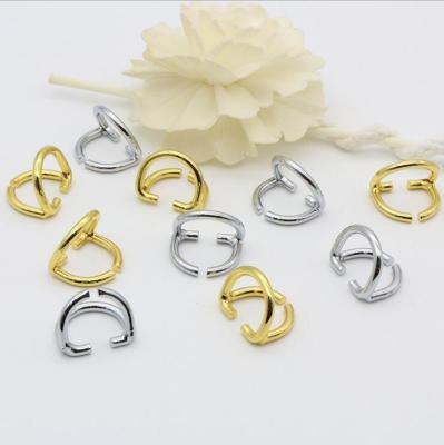 China Design decorative accessory zinc alloy double d rings 15 mm for bags for sale