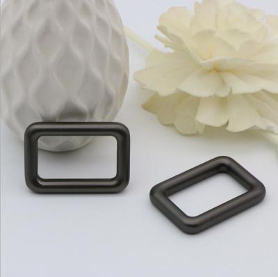 China Handmade polishing 1 inch gunmetal color metal square bag buckle for straps for sale