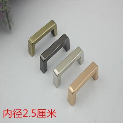 China Metal fitting bag hardware 25 mm inner size gunmetal color zinc alloy arch bridge for straps for sale