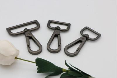 China Factory wholesale top quality 1 inch metal swivel snap hook gunmetal for handbag for sale