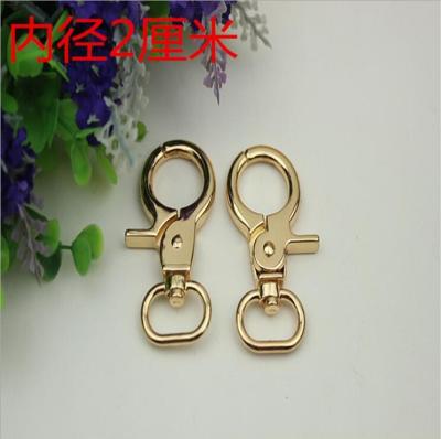 China Bag accessory oval shape gold 20 mm metal dog leash snap hook for women handbag wholesale for sale