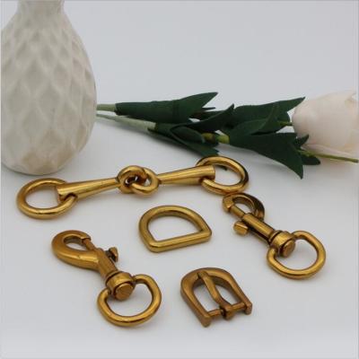 China Factory low price zinc alloy OEB color fashion metal buckle hook 5pcs sets for handbags for sale