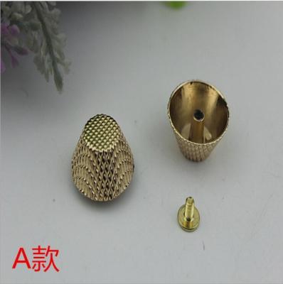 China Fashion  gold pattern 10 mm metal die-cast zinc alloy dome pop rivet for bag bottom for sale