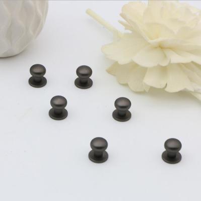 China High quality brass material shiny gunmetal color metal 8 mm monk head rivets with screw for sale