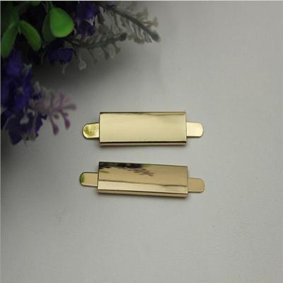 China Custom factory fashion gold rectangular decoration bag accessories metal handbag corner protector for sale