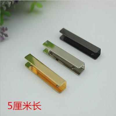 China Various color zinc alloy 50 mm length handbag hardware metal corners protector for leather for sale