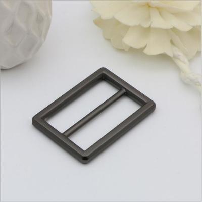 China Normal gold plated zinc alloy gunmetal color 38 mm metal strap buckles for handbag for sale