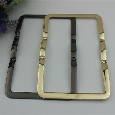 China Fashion design zinc alloy decoration light gold 125 mm tote bag metal handle for sale