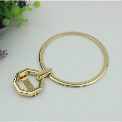 China High quality fashion custom designer zinc alloy hardware gold accessories wholesale bag handle for sale