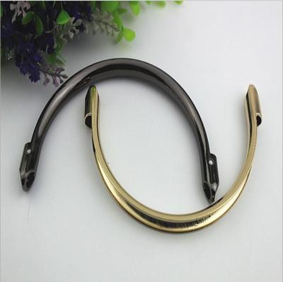 China RLOVE profession zinc alloy 2 color bag metal handle for bag fitting for sale