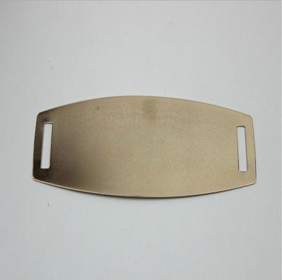 China Manufacturers design gold iron sheet shoe metal accessories shoelace buckles for sale