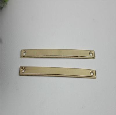 China Latest fancy design light gold 70mm length shoe parts iron buckles for shoelace for sale