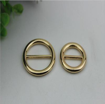 China Bag hardware accessories manufacturer 25 mm / 20 mm gold metal adjustable buckle for handbag/garment for sale