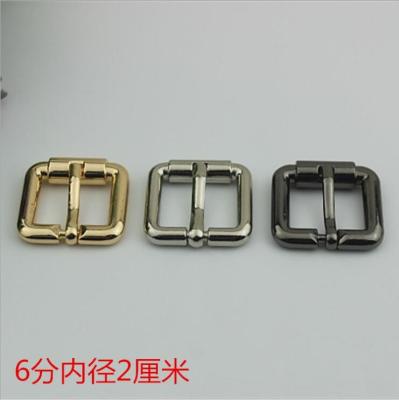 China Manufacturer Personalized Zinc Alloy 20 MM Gunmetal Color Handbag Roll Belt Buckle Design for sale