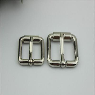 China Hardware Metal 20 MM & 25 MM Nickel Color Single Prong Roller Pin Buckle For Webbing Belt for sale