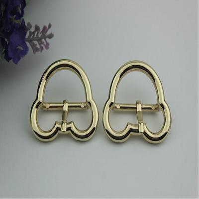 China Luggage hardware accessories Mickey Mouse shape 25 mm gold zinc alloy pin buckle for leather accessories for sale