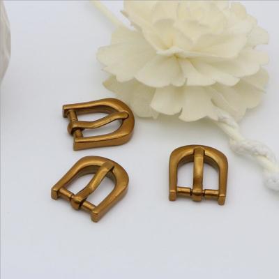 China OEB Antique Gold Factory Custom Zinc Alloy 14.3 MM Metal Belt Pin Buckle for sale