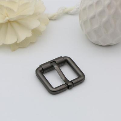 China Custom Bag Accessories Western 24.9 MM Matte Gunmetal Color Metal Italy Pin Buckle Belt Buckle for sale