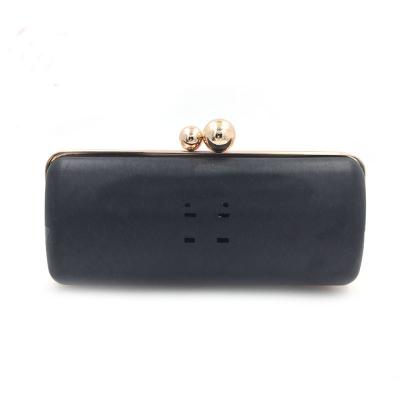 China Rectangle shape high quality gold color plastic box metal purse frame for sale