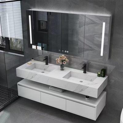 China New Modern Bathroom Design Wall Mounted Classic Luxury Bathroom Vanity Cabinet With Sink for sale