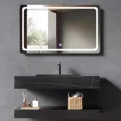 China 2021 HOT SALE Modern Sample European Style LED Mirror Modern Bathroom Vanity for sale