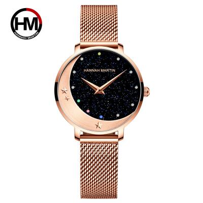 China Full calendar Hannah Martin ladies own waterproof quartz women low moq logo japan movt designer luxury lady fashion lady watch custom logo for sale