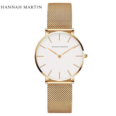 China Full Calendar Hannah Martin Stainless Steel Quartz Female Original Waterproof Japan Custom Designs With My Simple Logo Fancy Ladies Watches for sale