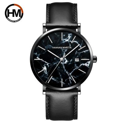 China Full Calendar Hannah Martin New Simple Luxury Alloy Fashion Waterproof Wrist Rose Gold Watch Straps Leather Genuine Stainless Steel Bracelet for sale