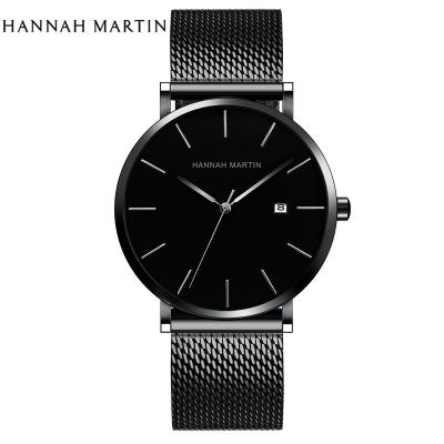 China Hannah Martin High Quality Men's Watch 2021 Hot Selling Full Ladies Fashion Calendar Brand Luxury Crystals Brand Your Own Simple Man Watch for sale