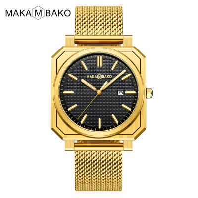 China Hot Selling Water Resistant Best Quality Japan Custom Designs With My Logo Waterproof Professional Luminous Square Watch Make Your Analog Custom for sale