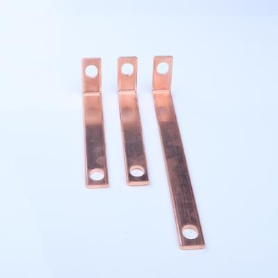 China Battery Connection Customized Nickel Insulated Copper Busbar With Dipping PVC For Panel for sale