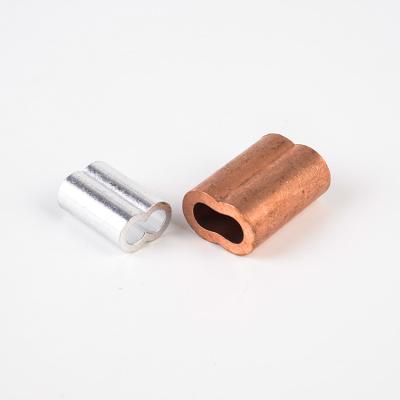 China Rust Resistant And Easy To Deal With High Quality Best Selling Ferrule 8 Shape Copper Sleeve For 6mm Wire Rope for sale