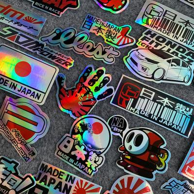 China Single Color No Pattern 40PCS OSAKA JDM Style Motocross Dirt Bike Stickers For Bottle Skateboard Luggage Graffiti Die Cut Motorcycle Car Styling Sticker for sale