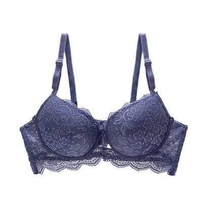 China New Design QUICK DRY Subjectador de Mujer Breathable Lace Push Up Women Bra B Deep Tall Size Women's Bra for sale