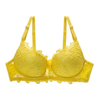 China OEM Factory Direct Selling QUICK DRY Daily Padded Push Up Bras Sexy Underwire Lace Embroidery Bra For Women for sale