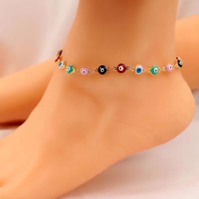 China CLASSIC Trade Assurance Hot Sale In Amazon Vintage Bohemia Evil Eye Wish And Anklet Chain for sale