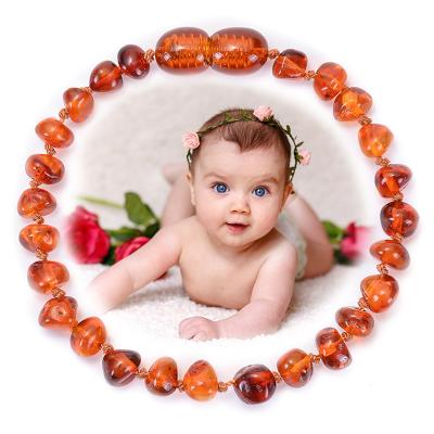 China FASHIONABLE Baltic Amber Anklet BHAP056 Irregular Amber Baby Anklets Bracelet Baby Natural Teeth for sale