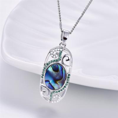 China Hot Selling Elegant Natural Fashion Religious Abalone Shell Pendants Necklace For Women CLNN127 for sale