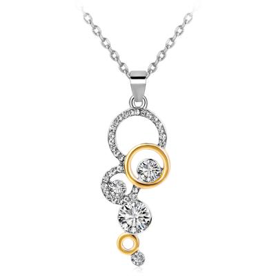 China CLASSIC Luxury Handmade Circle Design Jewelry Fashion Pendant Necklace Gold Filled Diamond Necklace BHN058 for sale