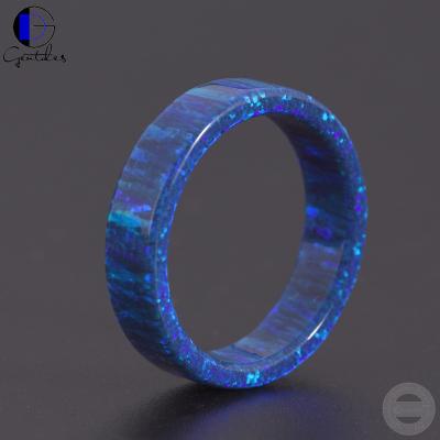 China Gentdes CLASSIC Opal Ring Wedding Band Jewelry Customized for sale