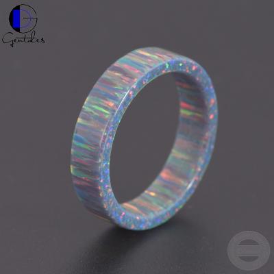 China Gentdes CLASSIC Opal Ring Wedding Band Jewelry Customized for sale