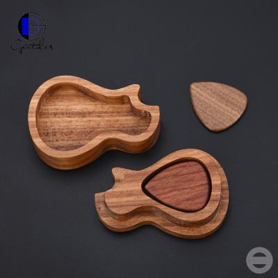 China GUITAR Gentdes Jewelry Handcrafted Wooden Koa Guitar Picks for sale