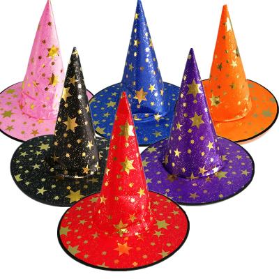 China Adult Birthday Hat Ychon Halloween Hat Children's Costume Party Wizard Hat Star Hat for sale