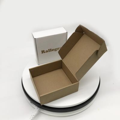 China Recyclable Airplane Kraft Box Stain Box Small Package Express Cardboard Extra Hard Corrugated Cardboard for sale