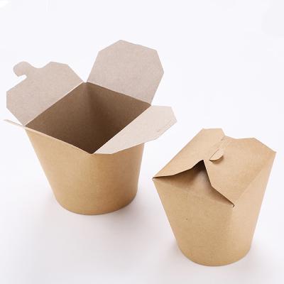 China Recyclable Paper Round Disposable Packing Bucket Noodle Cup Pasta Packing Box Bottom Fast Food Takeaway Packing Box for sale