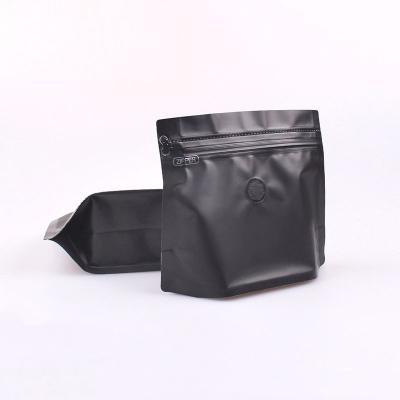 China Hot Sale Coffee Bean Tea Bag Nut Snack Bag Flat Bottom Zipper Moisture Proof Single Bag for sale