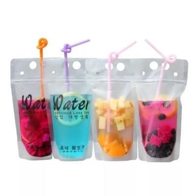 China Portable Moisture Proof Cup Bag Straw Bag Juice Milk Soybean Beverage Matte Portable Takeout Bag for sale