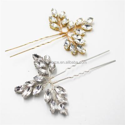 China RE4509 current clear Crystal Rhinestones Bridal Hair Pin part wedding hair stick women bridesmaids hair accessories for sale